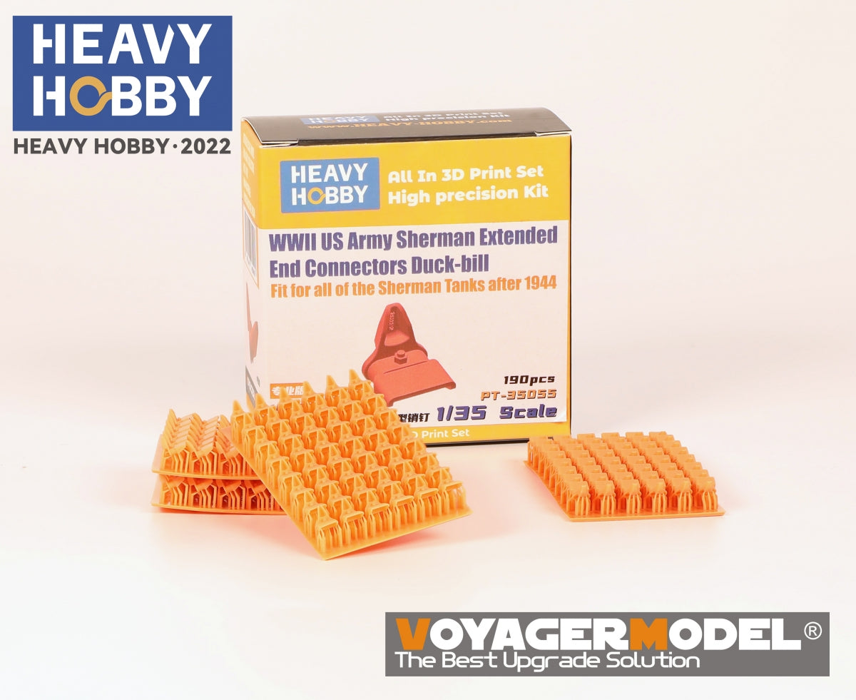 Heavy Hobby PT35055 WWII US Army Sherman Extended End Connectors Duck-bill 1/35 – Bild 2