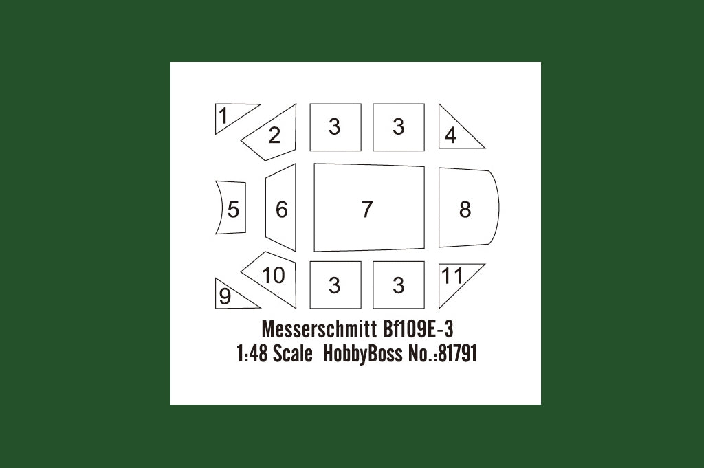 Hobby Boss 81791 Messerschmitt Bf109E-3 1/48 – obrázek 5