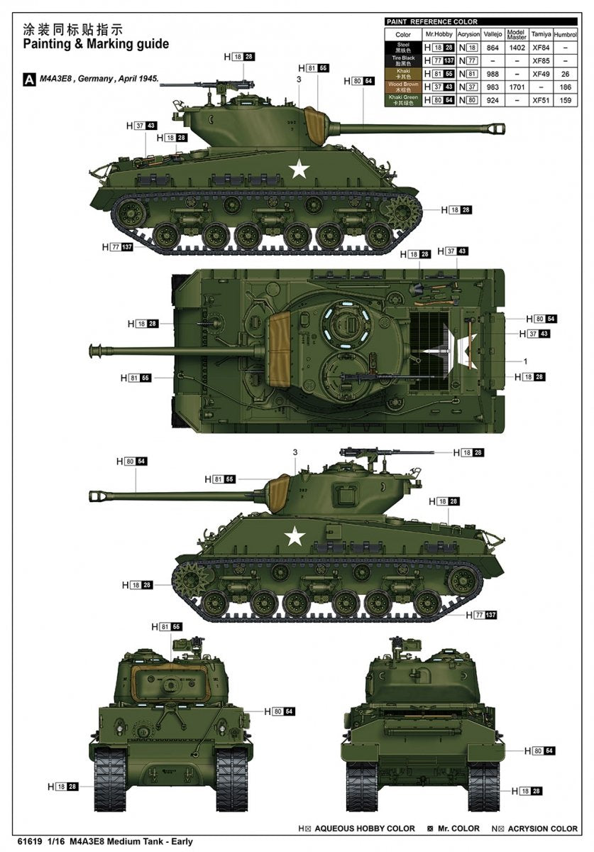 I Love Kit 61619 M4A3E8 Medium Tank - Early 1/16 – imagen 5