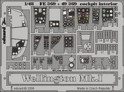 Eduard FE369 Wellington Mk. And cockpit interior 1/48 Trumpeter