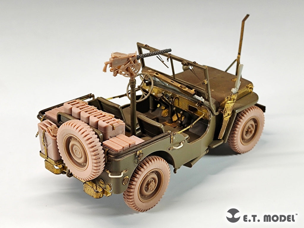 ET Model P35-156 USArmy Jeep Willys MB 1/4-ton 4x4 Truck Sagged Wheels 1/35 – image 7