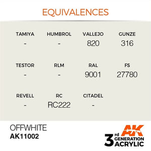 AK Interactive AK11002 Offwhite 17ml – Bild 3
