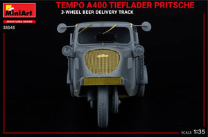 MiniArt 38045 TEMPO A400 TIEFLADER PRITSCHE 3-WHEEL BEER DELIVERY TRUCK 1/35 – image 18