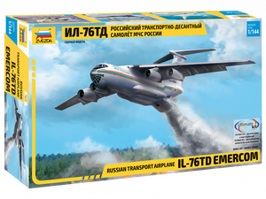 Zvezda 7029 Transport and Airdrop Aircraft Ilyushin Il-76TD 1/144