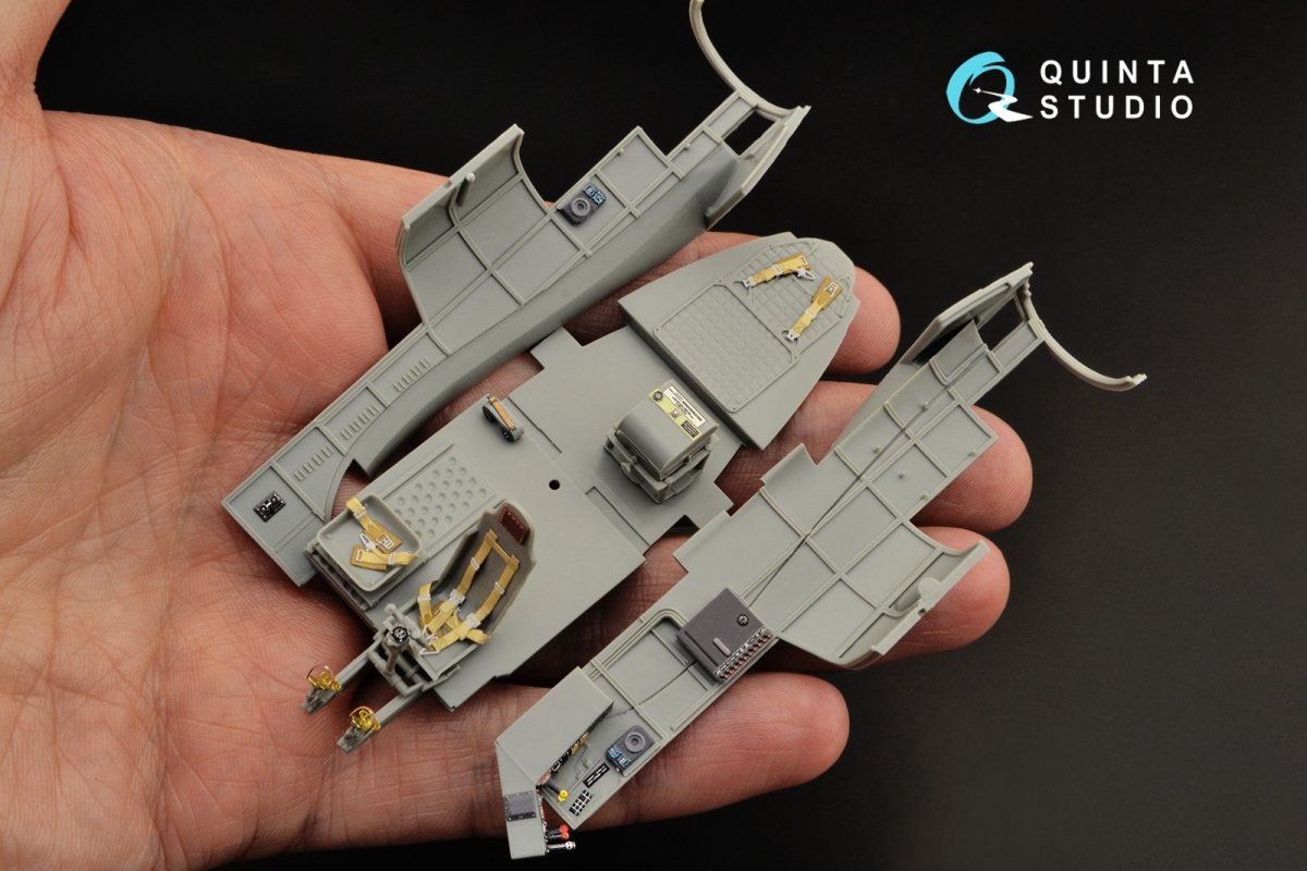 Quinta Studio QD48275 Fw 189A 3D-Printed &amp;amp; colored Interior on decal paper (GWH) 1/48 – image 7