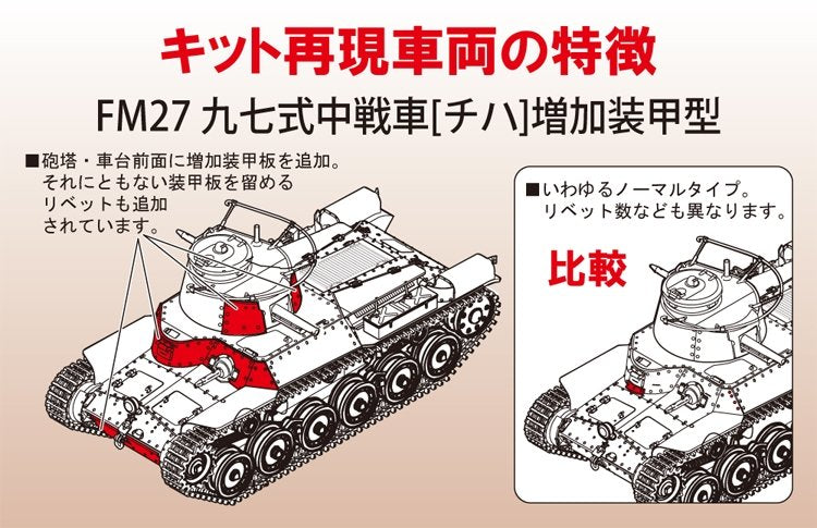 Fine Molds FM27 IJA Main Battle Tank Type 97 Chi-Ha with Additional Armor 1/35 – Bild 4