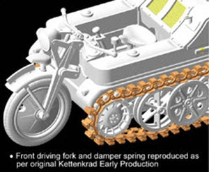 Dragon 6341 Sd.Kfz.2 Kettenkrad Early Production w/Infanteriekarren 1/35 – immagine 8