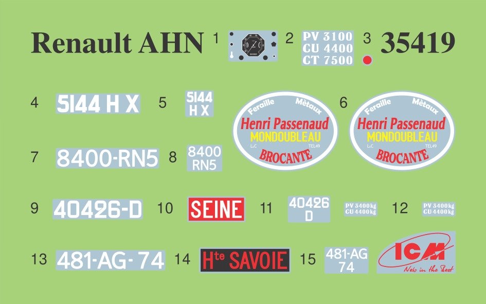 ICM 35419 AHN2 French truck 1/35 – obrázek 3