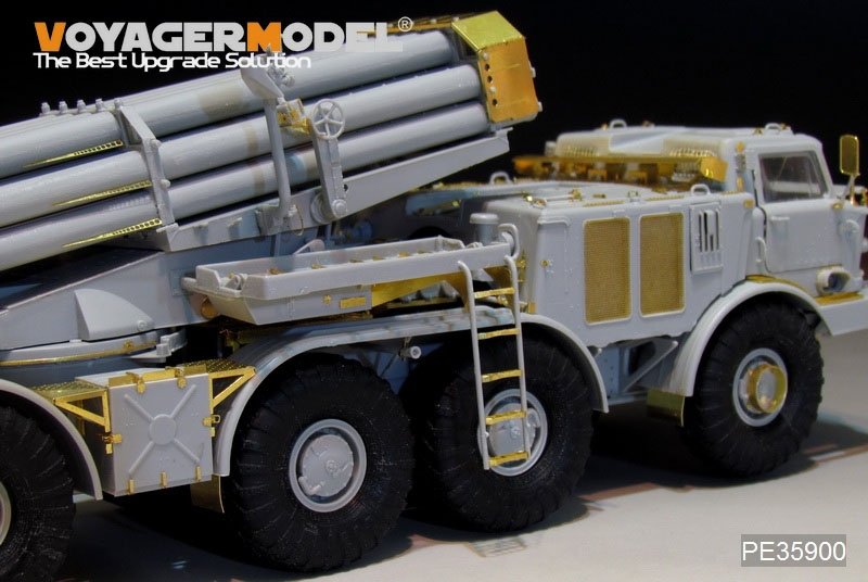 Voyager Model PE35900 Modern Russian 9P140 TEL of 9K57 Uragan(BM-27) MLRS Basic For TRUMPETER 1/35 – obrázek 17