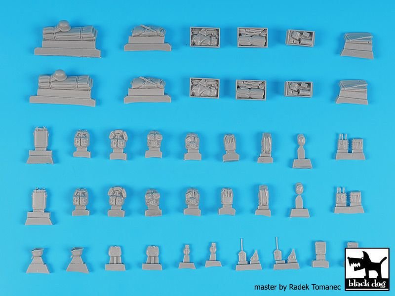 Black Dog T35232 German WW 2 equipment accessories set 1/35 – Bild 3
