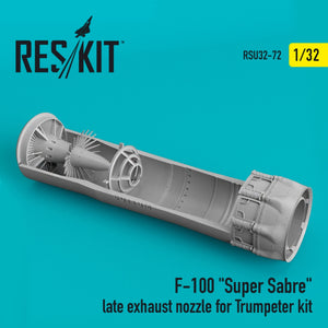 RESKIT RSU32-0072 F-100 &amp;quot;SUPER SABER&amp;quot; LATE EXHAUST NOZZLE FOR TRUMPETER KIT 1/32 – Bild 2