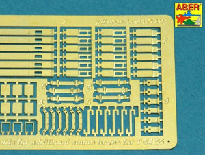 Aber 35A129 Mounts for additional ammunition boxes used on Soviet tanka like: T-54; T-55 or T-62 1/35 – image 4