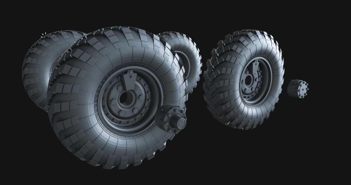 Panzer Art RE35-536 ZiL-157&amp;amp;BTR-152 road wheels 1/35 – obrázek 5
