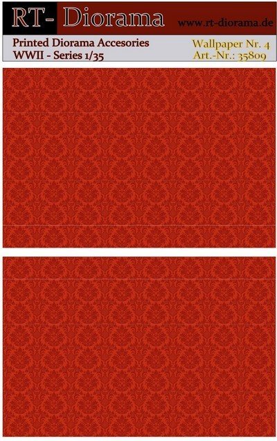 RT-Diorama 35809 Printed Accessories: Wallpaper No.4 1/35