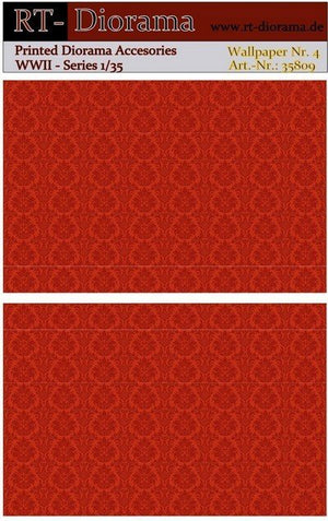 RT-Diorama 35809 Printed Accessories: Wallpaper No.4 1/35