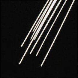 Plastruct 90713 Rod 0.3mm x 1.5mm - 250mm (Styrene White) / 10 pcs.