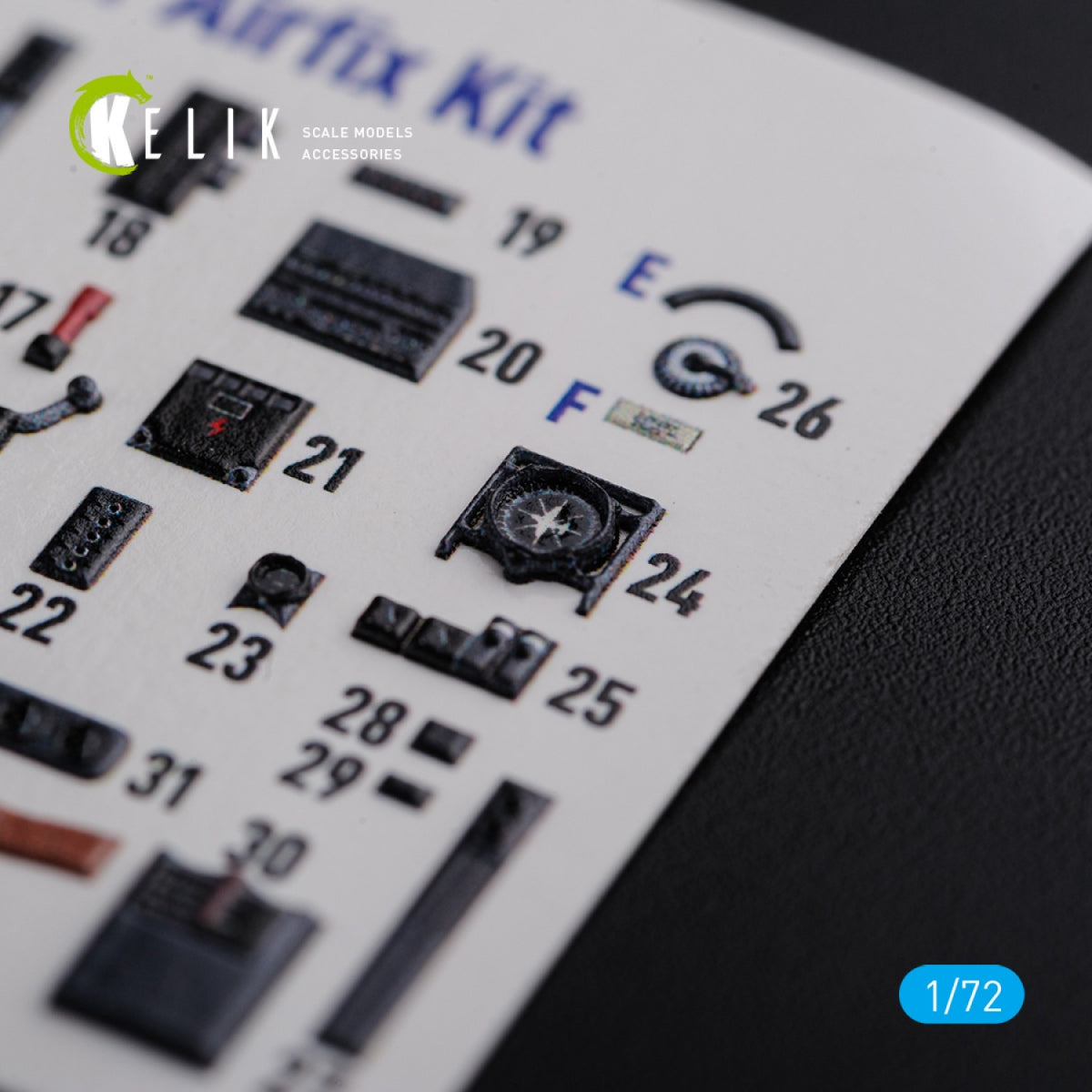 KELIK K72116 He-111 H6 interior 3D decals for Airfix kit 1/72 – zdjęcie 6