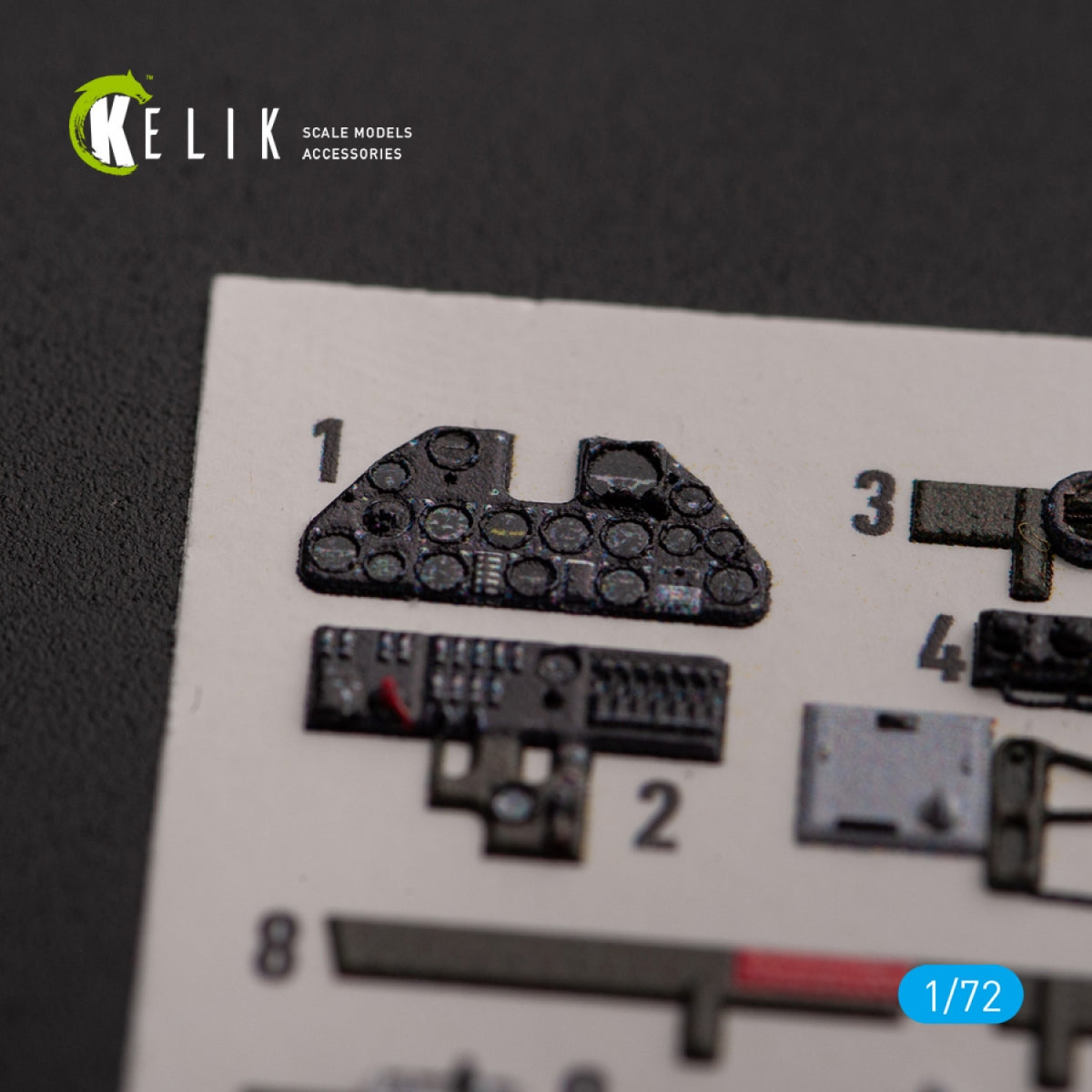 KELIK K72154 P-40K - interior 3D decals for Special Hobby kit 1/72 – image 2