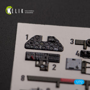 KELIK K72154 P-40K - interior 3D decals for Special Hobby kit 1/72 – image 2