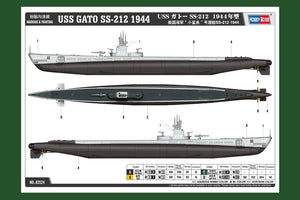 Hobby Boss 83524 US Navy Submarine &amp;quot;Little Shark&amp;quot; SS-212 1944 1/350 – Bild 4