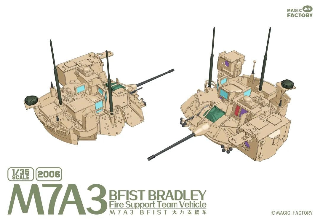 Magic Factory 2006 M7A3 BFIST Bradley Fire Support Team Vehicle 1/35 – obrázek 4
