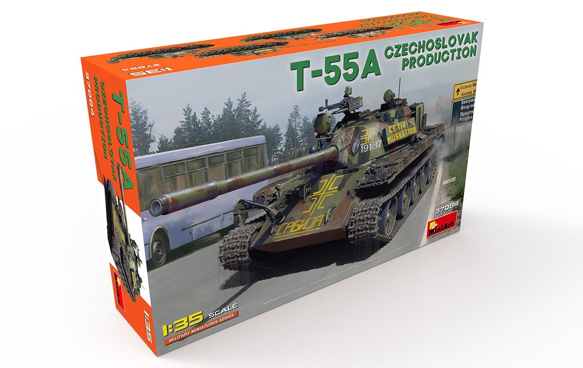 Miniart 37084 T-55A CZECHOSLOVAK PRODUCTION 1/35 – obrázek 2
