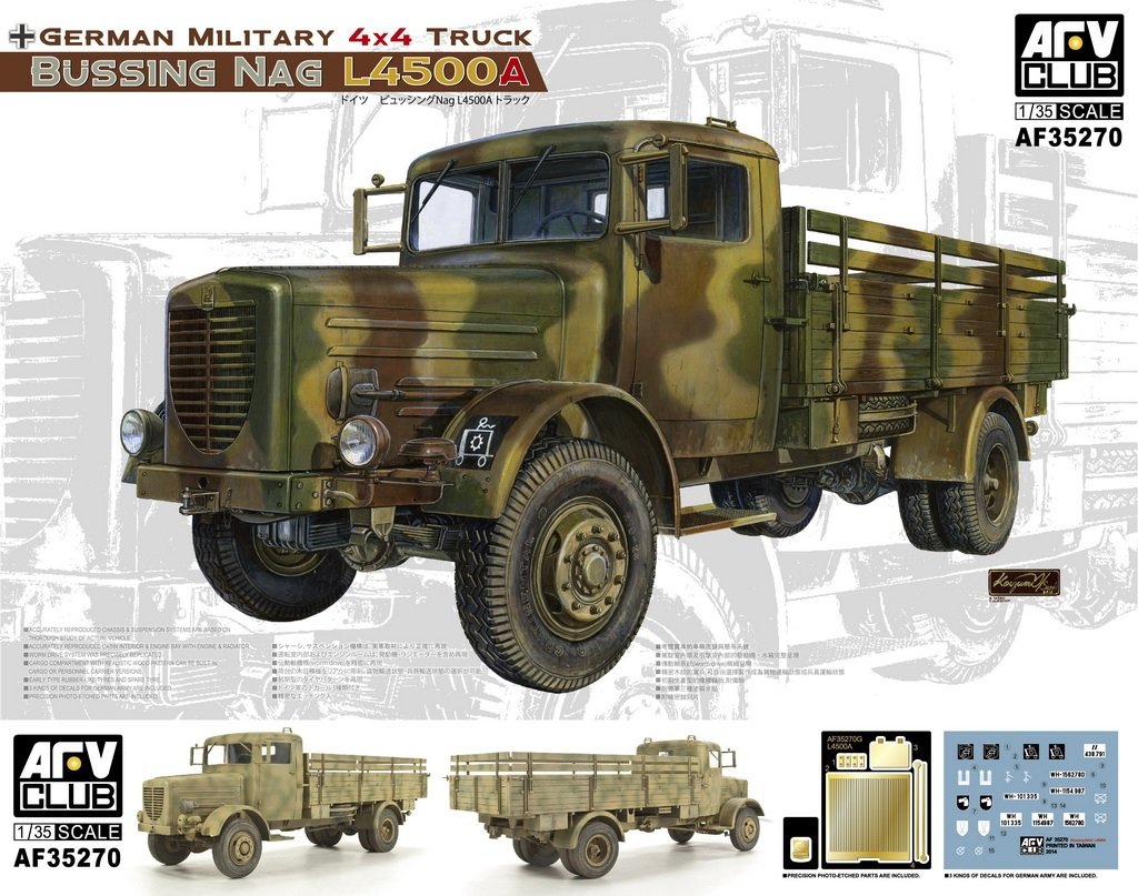 AFV Club 35270 BUSSING NAG L4500A 1/35 – immagine 2