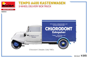 MiniArt 38053 TEMPO A400 KASTENWAGEN 3-WHEEL DELIVERY BOX TRUCK 1/35 – image 10