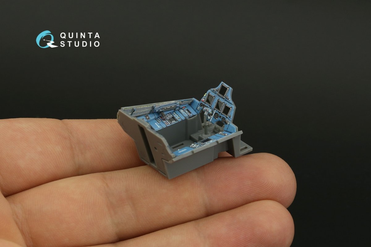 Quinta Studio QD48320 Su-30SM 3D-Printed &amp;amp; colored Interior on decal paper (GWH) 1/48 – immagine 9