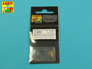 Aber 200L-11 Set of 20 barrels 20 mm L/65 MG C/30 for German ships 1/200 – Bild 3