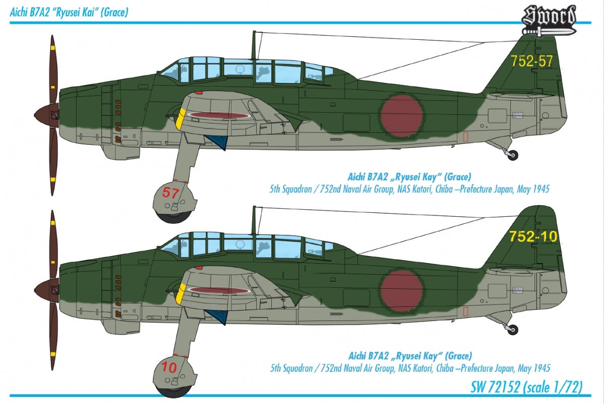 Sword 72152 Aichi B7A2 Grace 1/72 – image 2