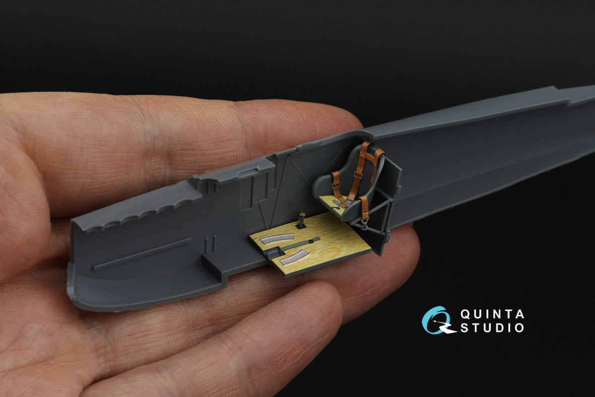 Quinta Studio QD48630 Fokker D.VII 3D-Printed &amp; coloured Interior on decal paper ( Eduard ) 1/48