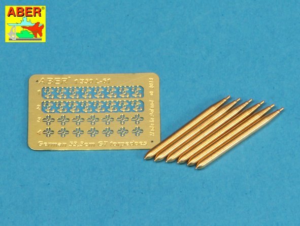 Aber 350L-61 Set of 6 German torpedoes 53.3cm G7 (1/350)