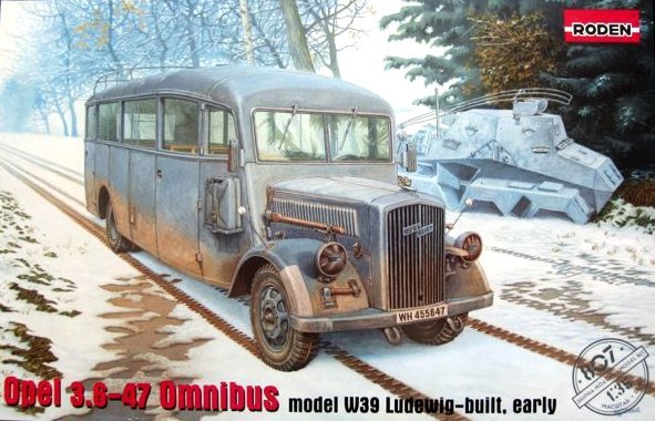 Roden 807 Opel 3.6-47 Omnibus, model w39 Ludewig-built 1/35