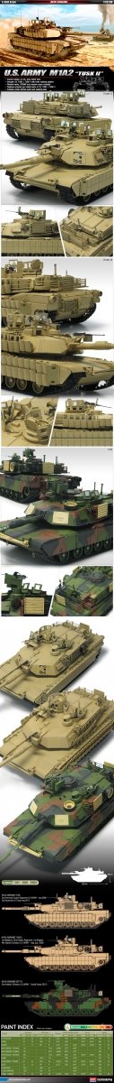 Academy 13298 US Army M1A2 TUSK II 1/35 – Bild 2