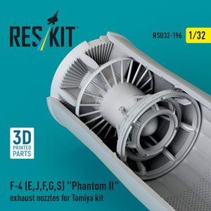 RESKIT RSU32-0196 F-4 (E, J, F, G, S) &amp;quot;Phantom II&amp;quot; exhaust nozzles for Tamiya kit (3D Printed) 1/32 – image 3
