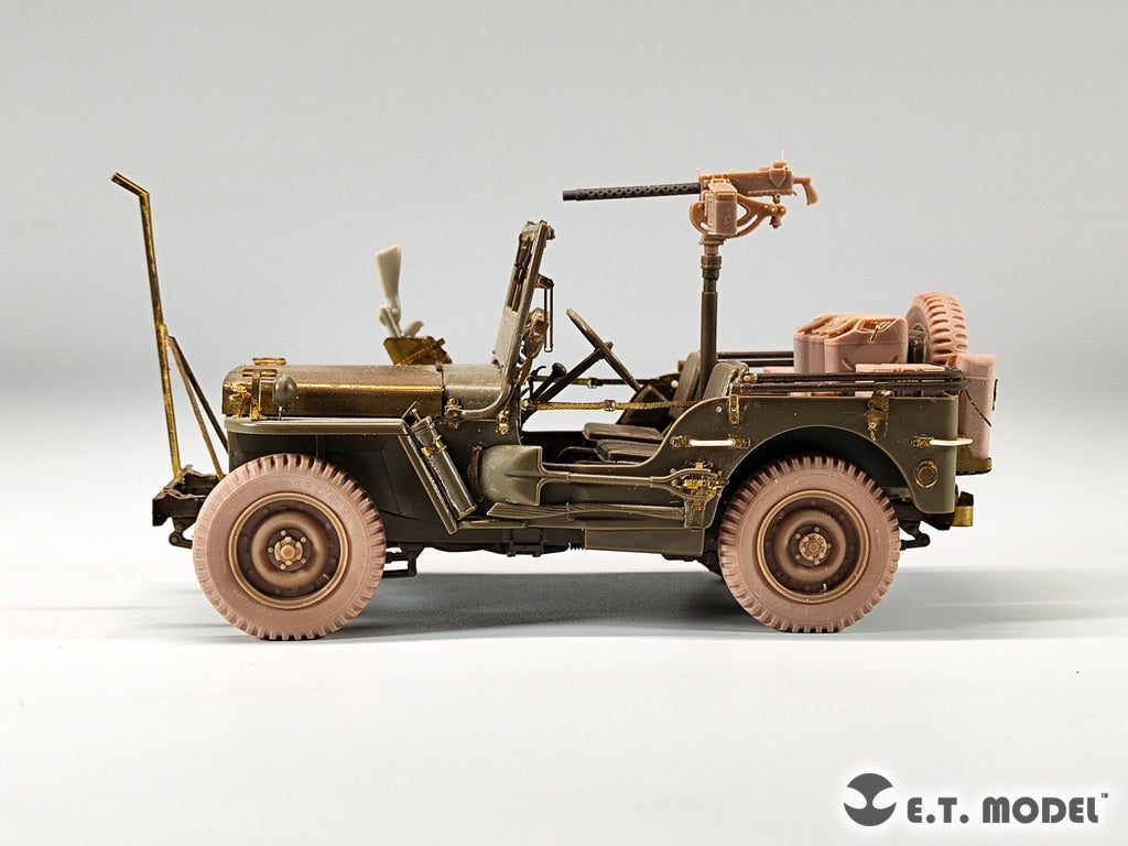 ET Model P35-156 USArmy Jeep Willys MB 1/4-ton 4x4 Truck Sagged Wheels 1/35 – image 9