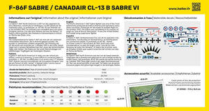 Heller 80277 F-86F SABER / CANADAIR CL-13 B SABER VI 1/72 – image 4