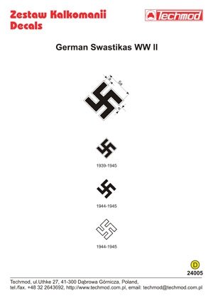 Techmod 24005 - German WWII Swastikas 1/24 – Bild 2