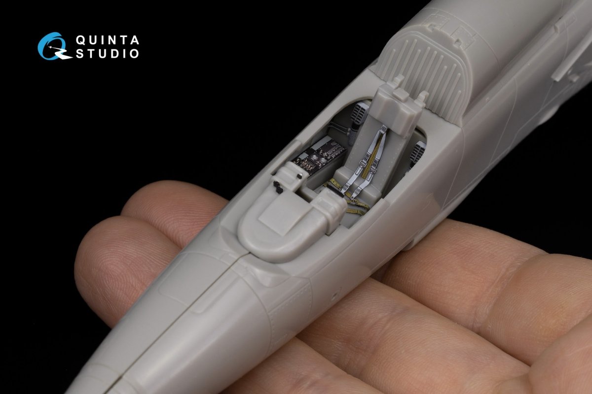 Quinta Studio QD48064 Mitsubishi F-1 3D-Printed &amp;amp; colored Interior on decal paper (Hasegawa) 1/48 – imagen 10