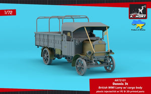 Armory Models 72101 Dennis 3t Lorry, British WWI lorry w/ flatbed cargo body 1/72