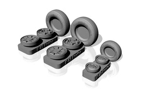 Armory Models AW48314 F-22 Raptor wheels w/ weighted tires 1/48 – Bild 2