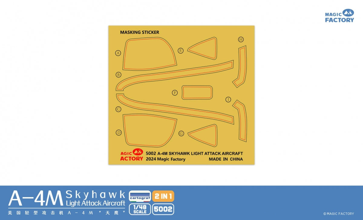 Magic Factory 5002 A-4M Skyhawk Light Attack Aircraft 2 in 1 1/48 – imagen 6