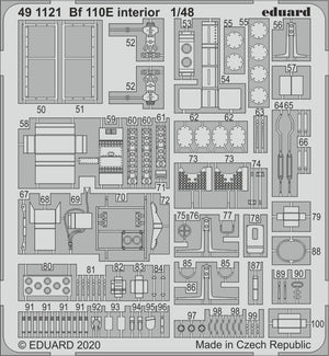Eduard 491121 Bf 110E interior 1/48 DRAGON
