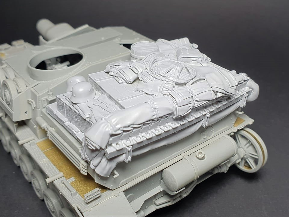 Ensemble de rangement Panzer Art RE35-694 pour StuG IV/JagdPzIV et Sturmpanzer IV au 1/35