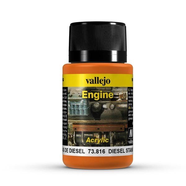Vallejo 73816 Effets Moteur - Taches Diesel 40 ml