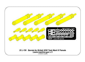 Aber 35L-156 Barrels for British WWI Tank Mark IV – Female 1/35 – Bild 11