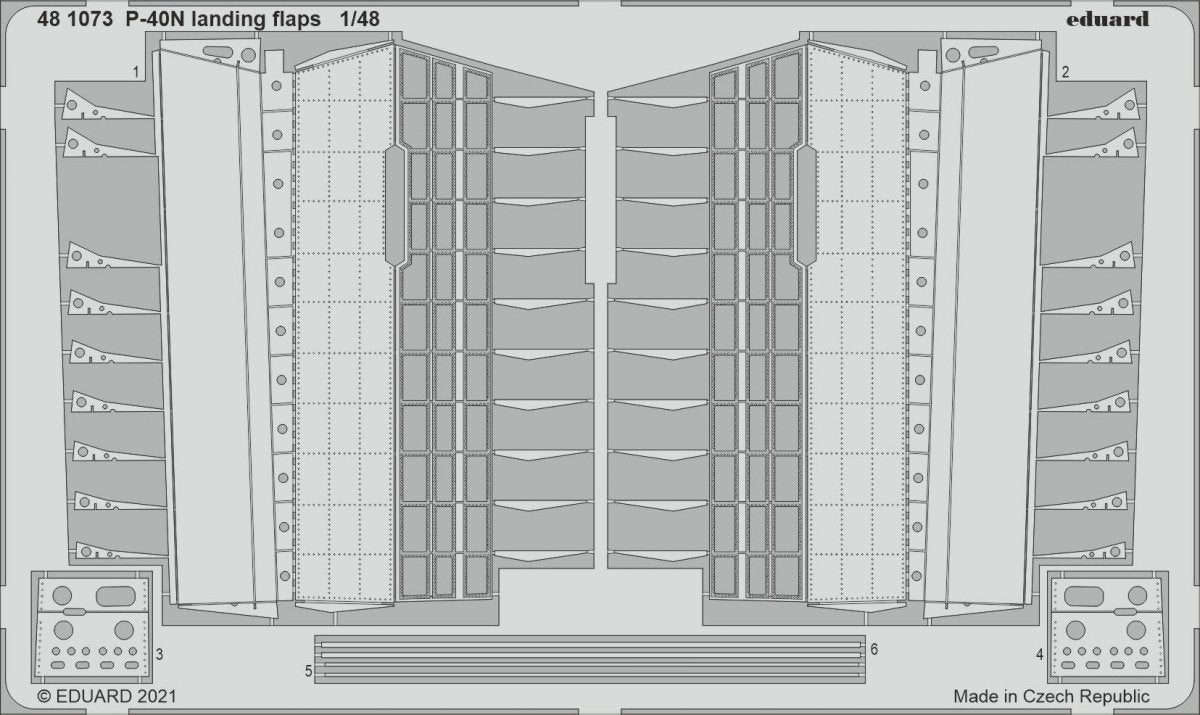 Eduard 481073 P-40N landing flaps ACADEMY 1/48