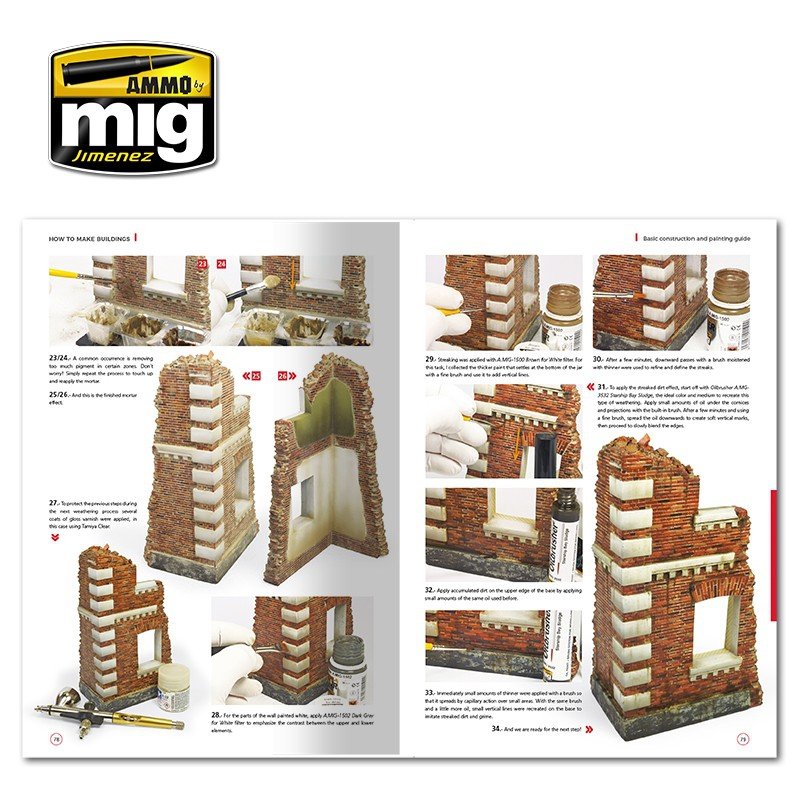 AMMO of Mig Jimenez 6135 HOW TO MAKE BUILDINGS. BASIC CONSTRUCTION AND PAINTING GUIDE (English) – image 5