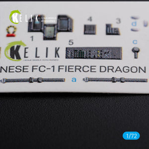 KELIK K72101 Chinese FC-1 Fierce Dragon interior 3D decals for Trumpeter kit 1/72 – imagen 5